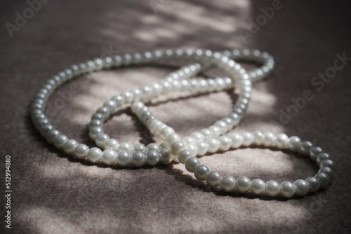 Beautiful necklace made of natural pearls
