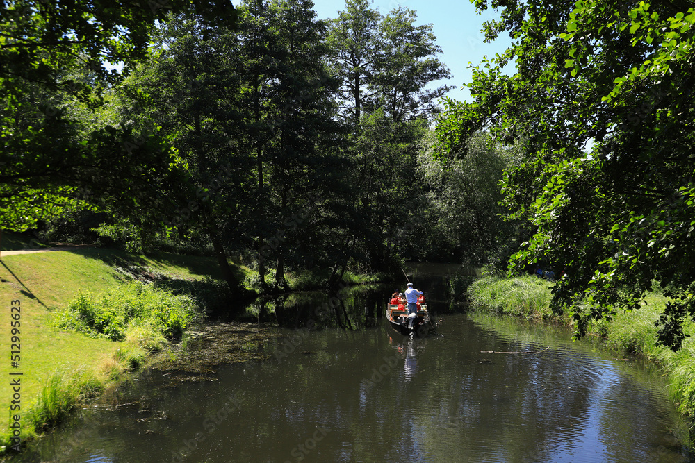Boating in Spree Forest (Spreewald), Federal State Brandenburg - Germany Boating in Spree Forest (Spreewald), Federal State Brandenburg - Germany