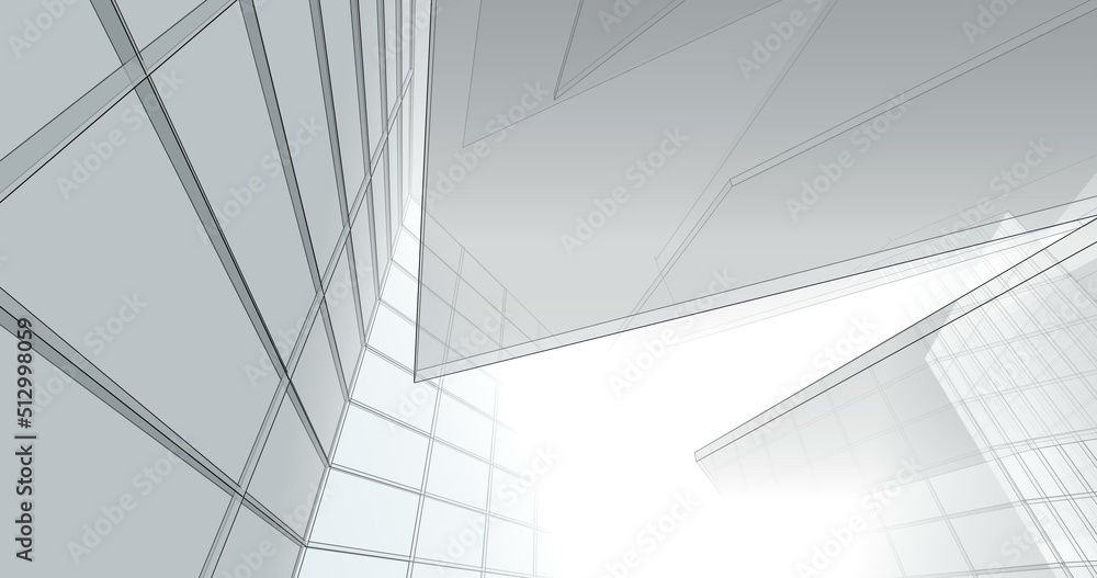 Modern architecture 3d rendering Modern architecture 3d rendering