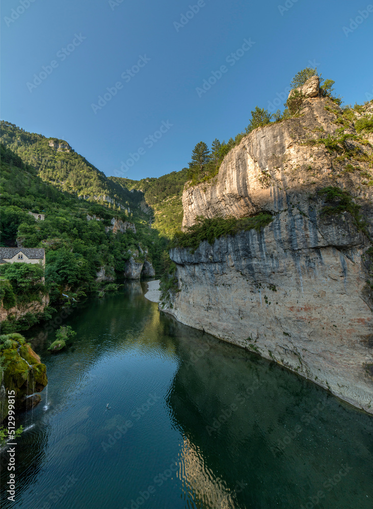 Les gorges du Tarn à Saint-Chély-du-Tarn, Lozère, France