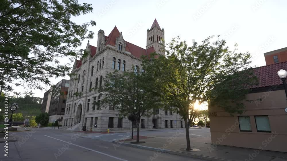 Historic Wood County courthouse in Parkersburg, West Virginia, WV. Historic Wood County courthouse in Parkersburg, West Virginia, WV.