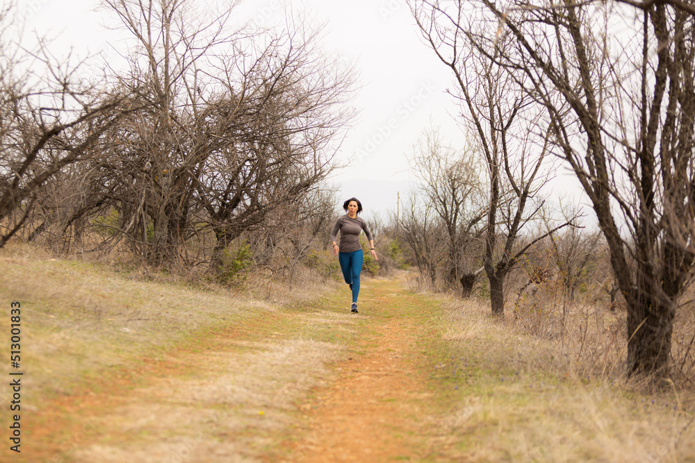 Woman runs