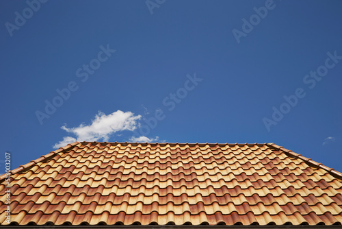 clear sky and house roof