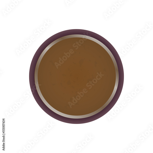 Illustration button decorating and tailoring clothes, shoes, bags.