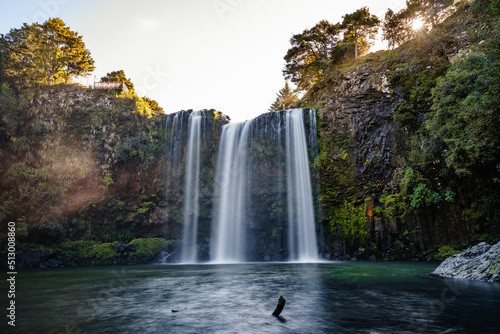 Mesmerizing view of the Whangarei Falls in Tikipunga, New Zealand photo