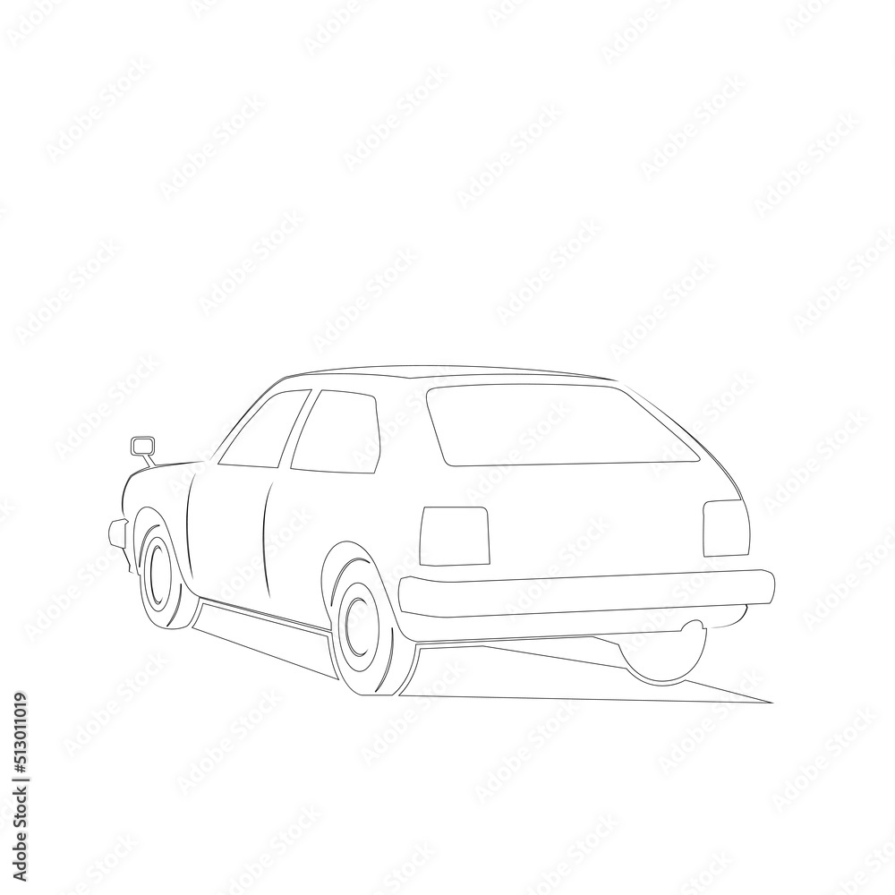 car logo design outline