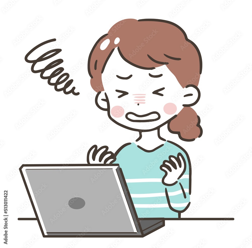 パソコン　女性　困る2