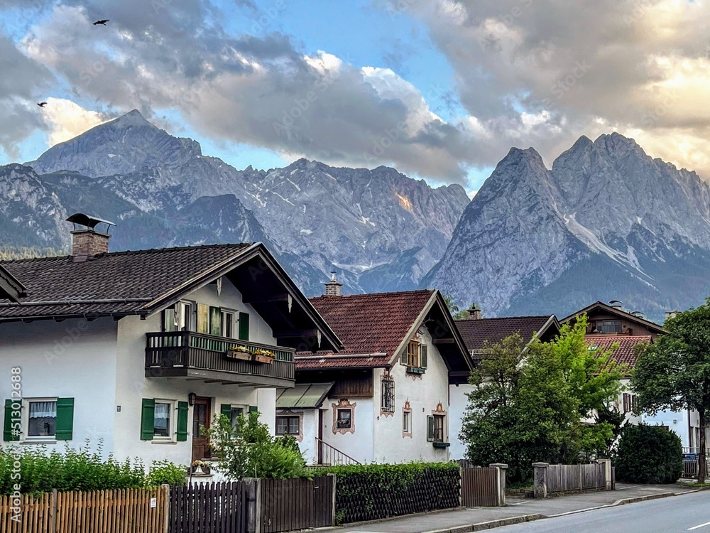 Zugspitze from Garmisch-Partenkirchen, Bavaria
