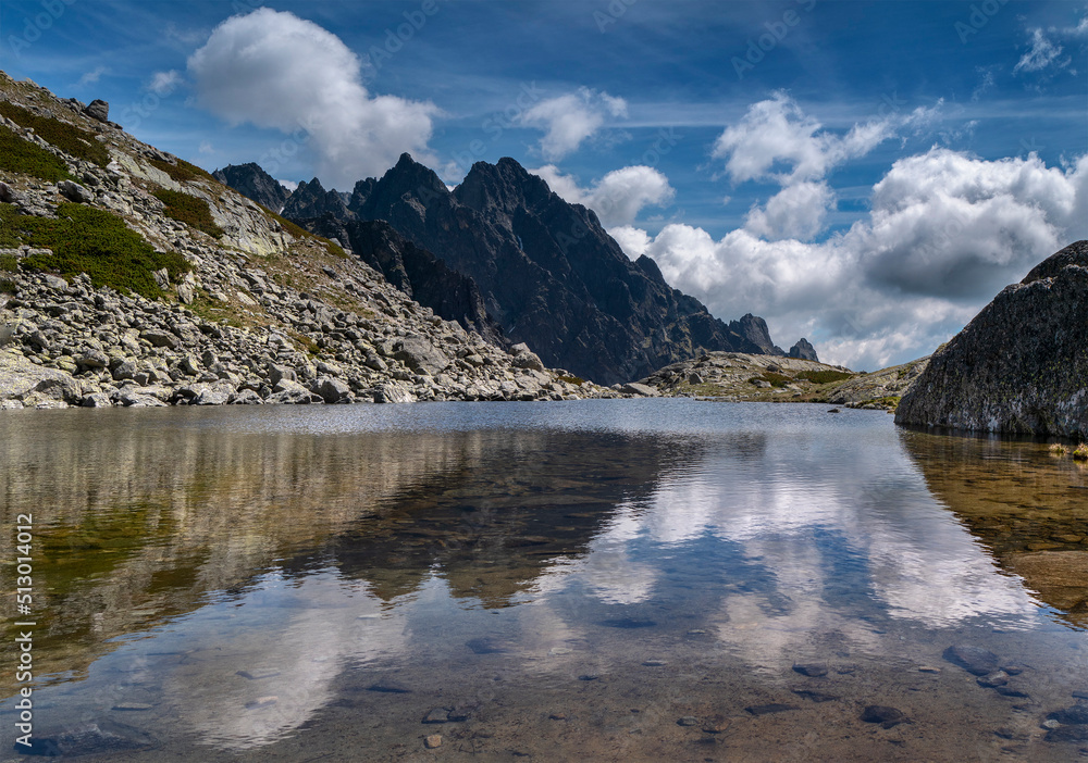 Fototapeta premium Panoráma, Vysoké Tatry,Veľká Studená dolina,Sesterské p…