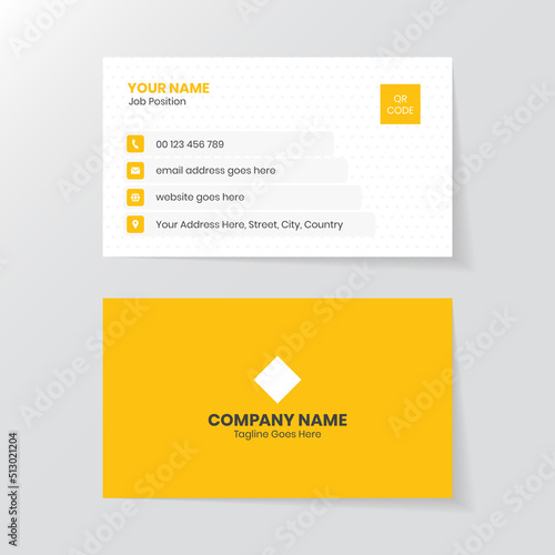 Modern Clean Professional Business Card Design Template