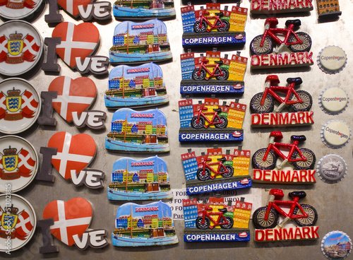 Souvenir magnets from Copenhagen for sale © Lindasky76