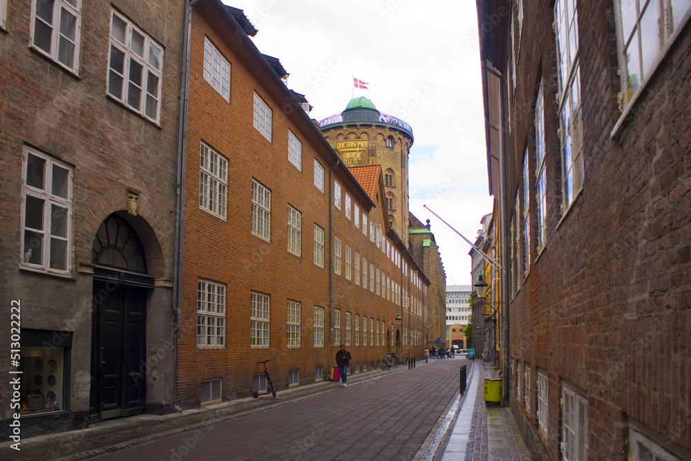 The Rundetaarn (Round Tower) in Old Town of Copenhagen