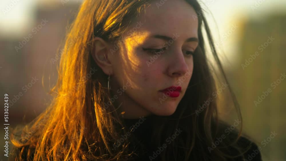 sad young woman on the terrace distressed by negative thoughts sad young woman on the terrace distressed by negative thoughts