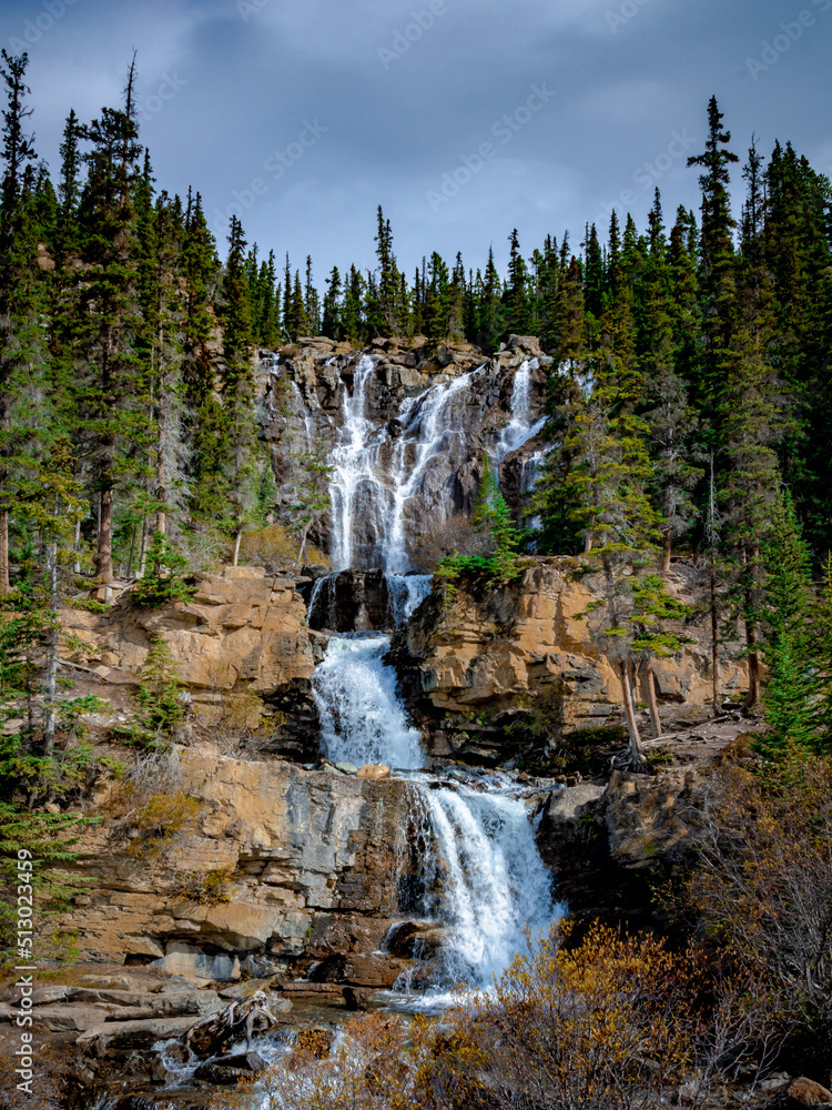 Tangle Falls water fall alberta highway 93 Icefields highway, jasper alberta Tangle Falls water fall alberta highway 93 Icefields highway, jasper alberta