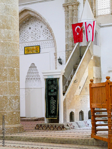 Lala Mustafa Pasha Mosque, the converted Mosque of Famagusta, Northern Cyprus - Minbar shot photo