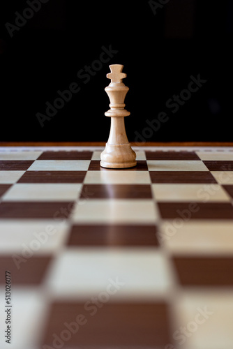 chess king on chess board