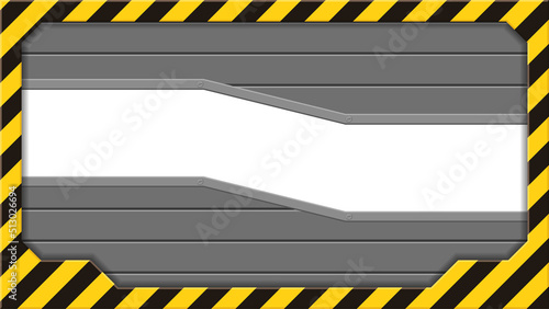 危険なフレームとシャッターのイラスト_16:9