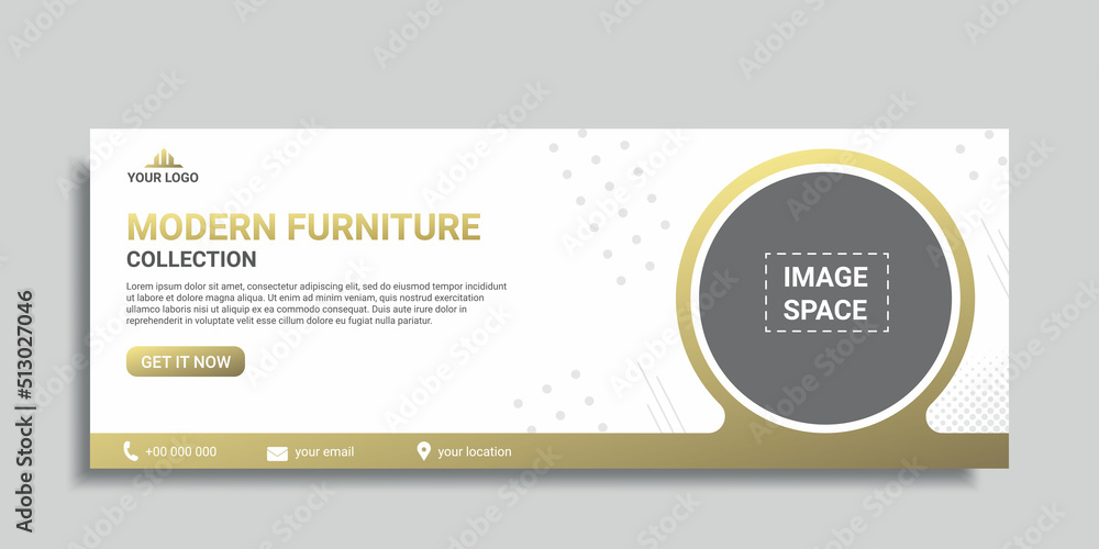 modern furniture collection social media cover or web banner modern furniture collection social media cover or web banner