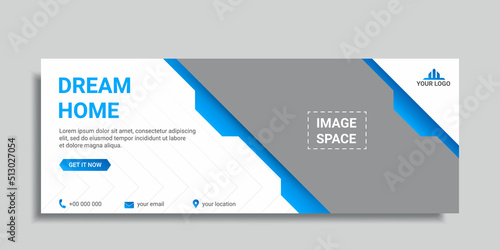 real estate social media cover or web banner