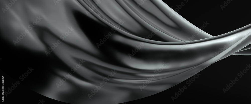 Fototapeta premium Splash fluid. 3d illustration, 3d rendering.