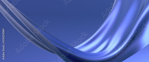 Blue 3D Vertical Wave Lines...