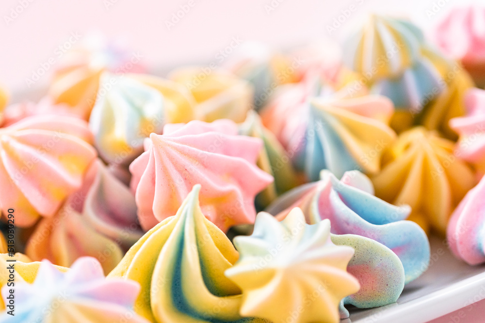 Unicorn meringue cookies Unicorn meringue cookies