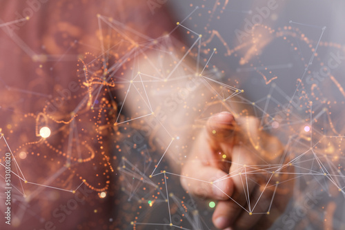 Global network. Blockchain....