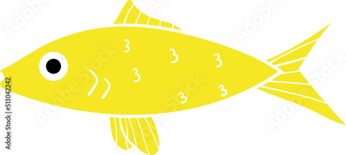 Set of cartoon fishes. Modern flat fishes, Isolated fish. Flat design fish. Vector illustration, fishes. fish collection.  