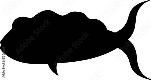 Set of cartoon fishes. Modern flat fishes, Isolated fish. Flat design fish. Vector illustration, fishes. fish collection.  