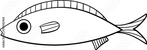 Set of cartoon fishes. Modern flat fishes, Isolated fish. Flat design fish. Vector illustration, fishes. fish collection.  