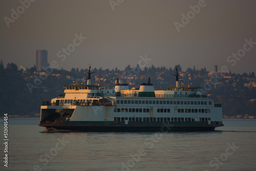 Washington State Ferries ferry boat in Puget Sound, Washington
