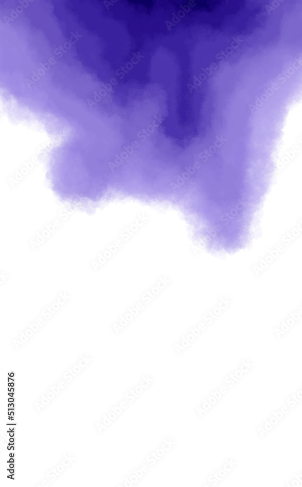 purple spread out on a white background. abstract watercolor background