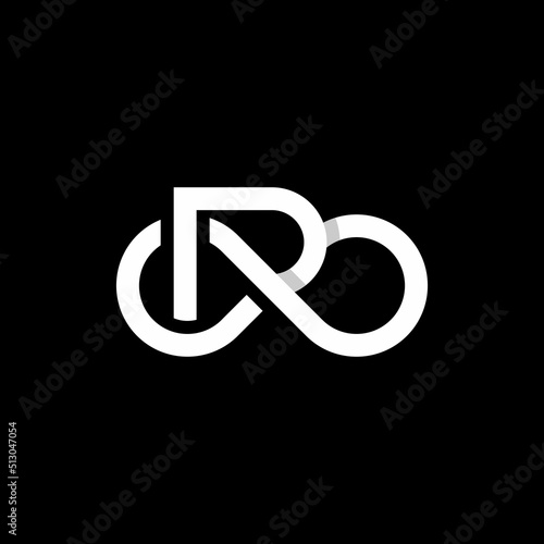 Infinity Logo, letter R with infinity icon combination, suitable for technology, brand and company logo, vector illustration