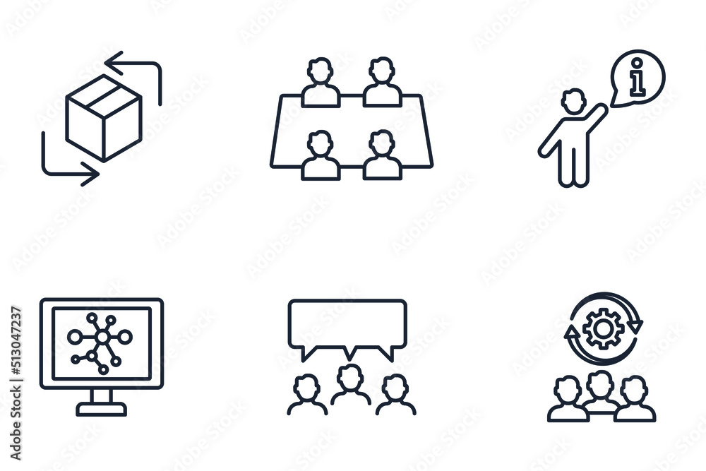 communication icons set . communication pack symbol vector elements for infographic web