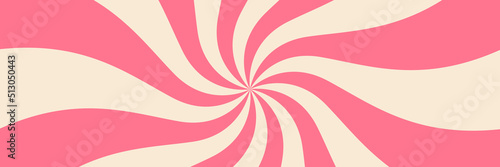 Slika na platnu Swirling radial ice cream background