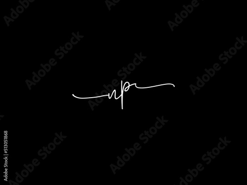Signature NP Logo Icon, Initials Np pn Luxury Signature Logo Letter Vector Art For Your Beautiful Brand