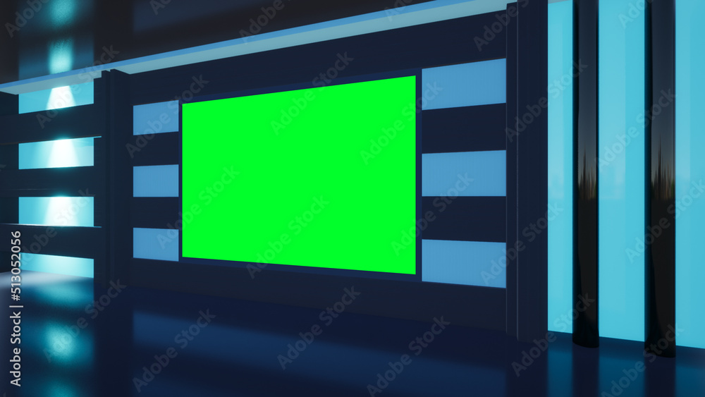 Virtual Studio Background set illustration Virtual Studio Background set illustration