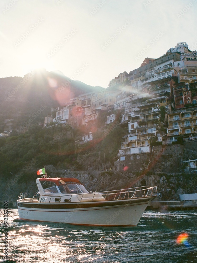 Fotografie Sun Glare on Positano (2021)