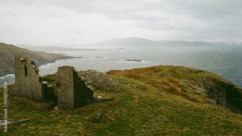 Ruined Lookout over Keem Beach, Achill, Ireland (2022)