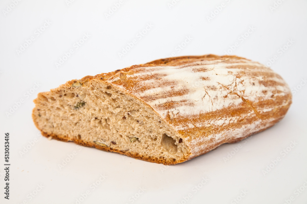 Fresh natural rye yeast-free bread handmade from natural ingredients for vegetarians Fresh natural rye yeast-free bread handmade from natural ingredients for vegetarians
