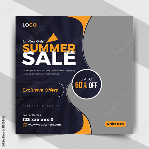 Modern Hot Summer sale for cloth or various product for online shop or any market business