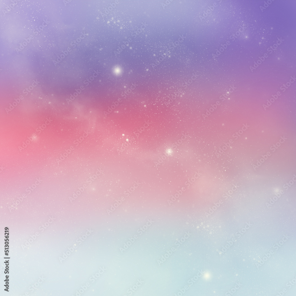 Abstract background with space, galaxy, and solar system elements, for cards, invites, desktop wallpaper, or phone.
