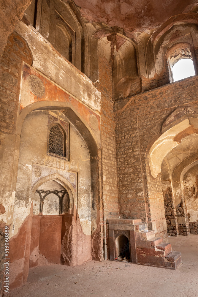 Interior in Humayun's Tomb, Delhi, India 