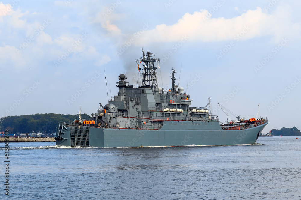 Baltic sea. Large landing ship, Russia