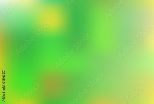 Light Green, Yellow vector blurred bright background.