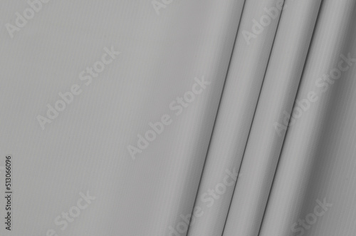 Print op canvas wavy texture of white flexion fabric with copy space