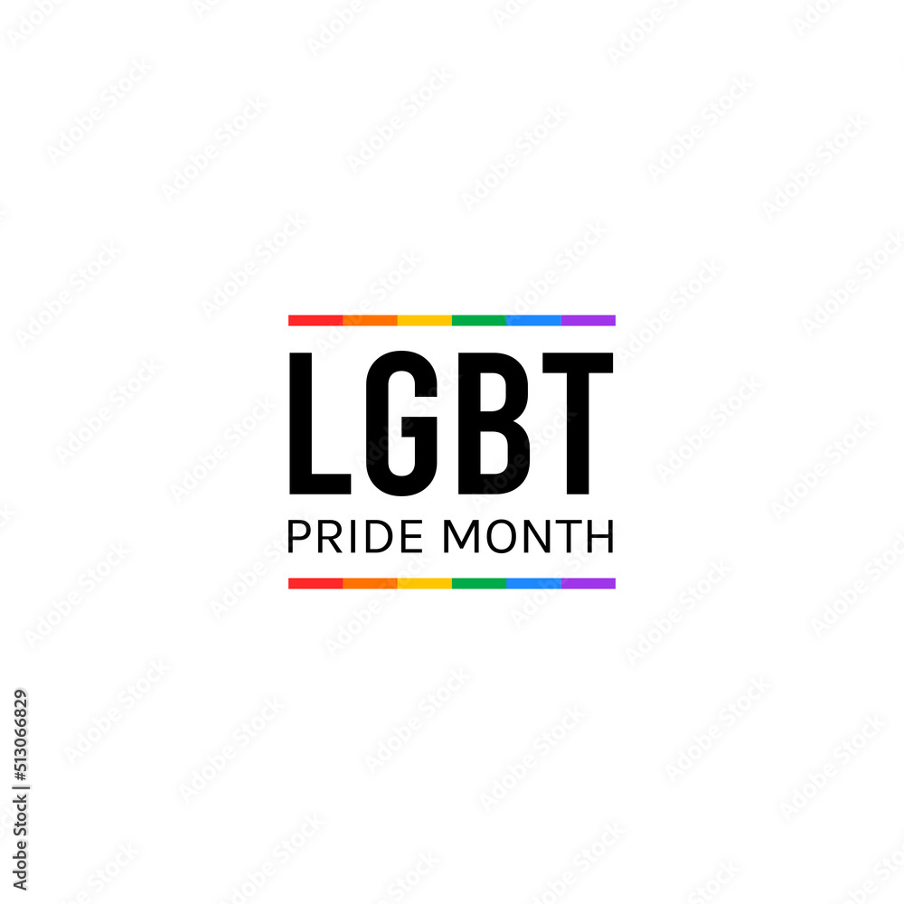 LGBT LGBTQ+ Pride Hearts and Slogans Social Media Post Template. Love