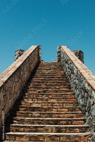 stairway to heaven, stone stairway leading into sky © Franko