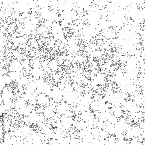 Abstract texture of small villi, sticks, dots and a line. Black and white background of small villi, sticks, dots and a circle. Seamless monochrome pattern.