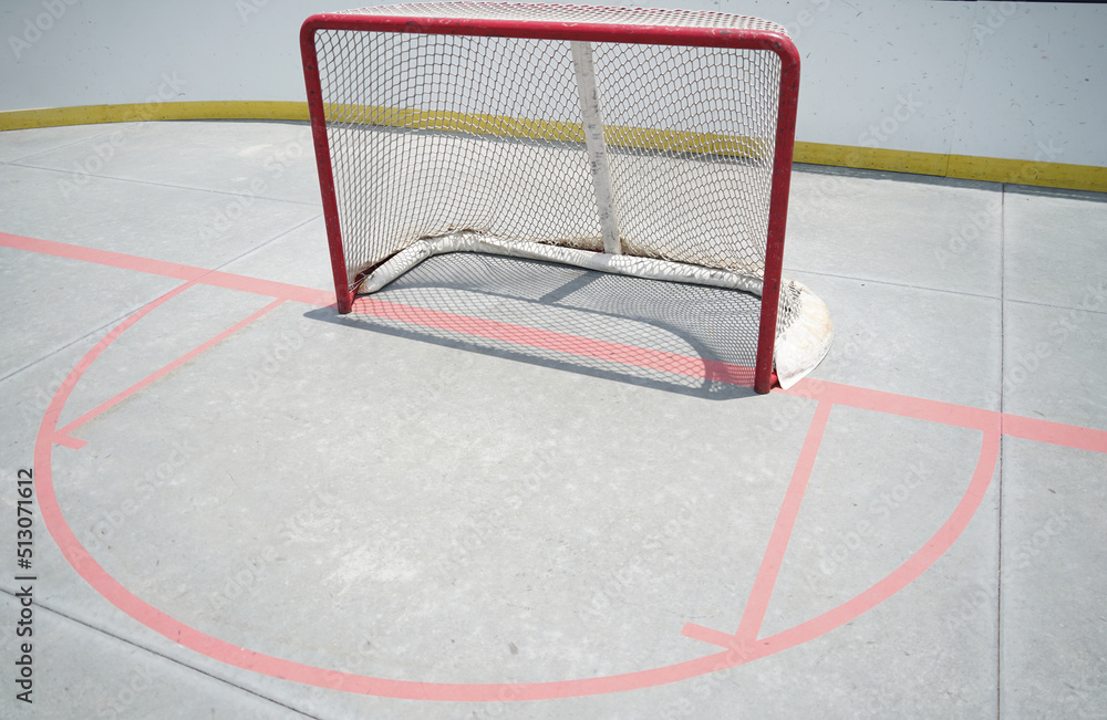 Obraz premium Outdoor Roller Hockey Quad Rink 